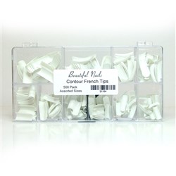 BEAUTIFUL NAILS Contour tips - french / white